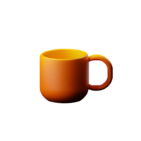 mug 3d rendering icon illustration png