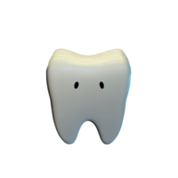 teeth 3d rendering icon illustration png