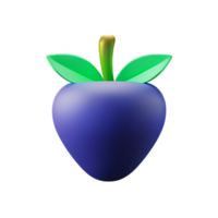 blueberry 3d rendering icon illustration png