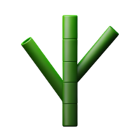 bambu 3d tolkning ikon illustration png