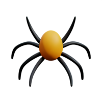 spider 3d rendering icon illustration png