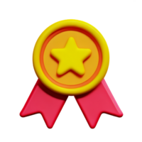 medalj 3d tolkning ikon illustration png