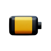 batteria 3d interpretazione icona illustrazione png