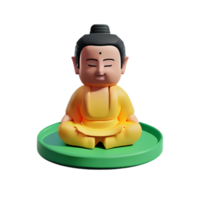 buddha 3d tolkning ikon illustration png