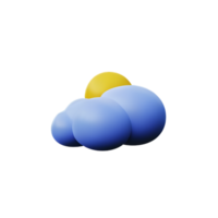 Wetter 3d Rendern Symbol Illustration png