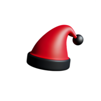 santa hat 3d rendering icon illustration png