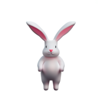 Pâques lapin 3d le rendu icône illustration png