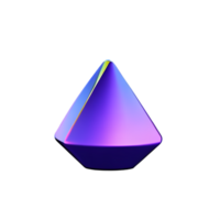 cristal 3d le rendu icône illustration png