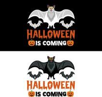Halloween T-Shirt. Halloween is coming. vector