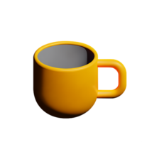 mug 3d rendering icon illustration png