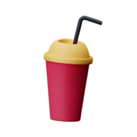 bubbel thee 3d renderen icoon illustratie png