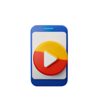 music player 3d rendering icon illustration png