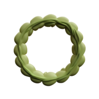 wreath 3d rendering icon illustration png