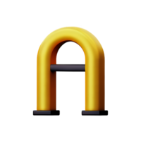 arch 3d rendering icon illustration png