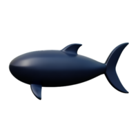 baleine 3d le rendu icône illustration png