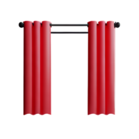 curtain 3d rendering icon illustration png