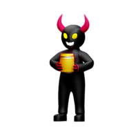 diable 3d le rendu icône illustration png