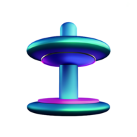 futuristic 3d rendering icon illustration png