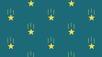 a video illustration of a star falling down while rotating. Suitable for illustrations related to children