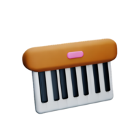 piano 3d le rendu icône illustration png