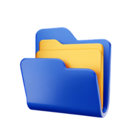 folder 3d rendering icon illustration png