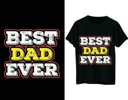 mejor papá nunca camiseta diseño vector