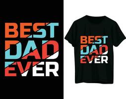 mejor papá nunca camiseta diseño vector