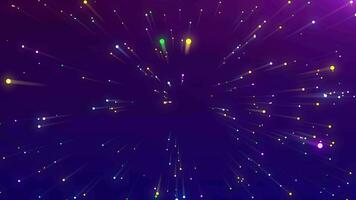 VJ Abstract laser light colorful glowing neon lines background. Video Ultra 4K