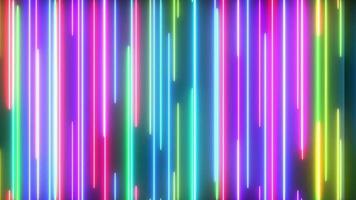 vj luz láser abstracta fondo de líneas de neón brillante colorido. vídeo ultra 4k video