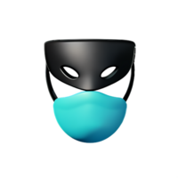 masker 3d renderen icoon illustratie png