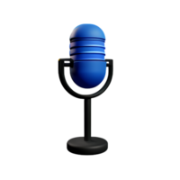 mic 3d rendering icon illustration png