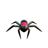 spider 3d rendering icon illustration png