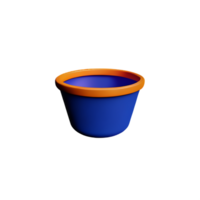 basket 3d rendering icon illustration png