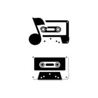 cassette tape vector design on white background