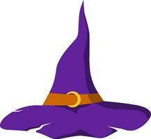 Witch hat icon vector illustration for happy Halloween event. Witch hat icon that can be used as symbol, sign or decoration. Witch hat icon graphic resource for Halloween theme vector design