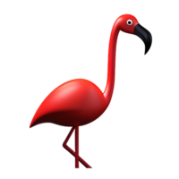 flamingo 3d rendering icon illustration png