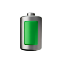 batteri 3d tolkning ikon illustration png