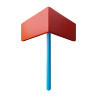 kite 3d rendering icon illustration png