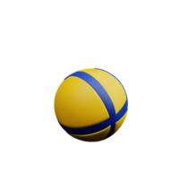 pallavolo 3d interpretazione icona illustrazione png