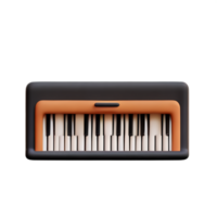 piano 3d rendering icon illustration png