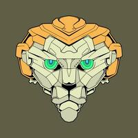 simple lion art vector