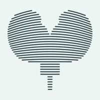 Line shape kidney logo vector