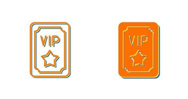 Vip Pass Vector Icon