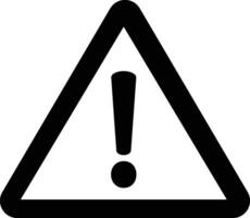 Triangular warning symbols icon. Attention caution danger sign, Exclamation mark sign, vector