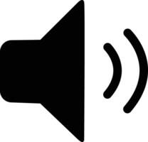 Audio speaker high or increase and loud volume sound flat vector icon
