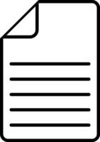 documento vector icono, texto página , papel firmar, Nota página de libro
