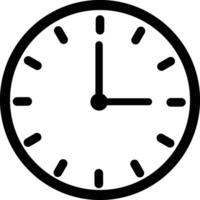 sencillo hora reloj término análogo vector icono, reloj símbolo