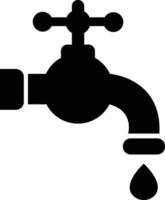 Faucet icon. Water tap. Bathroom faucet symbol flat style stock vector. Water null vector