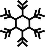 Snowflake winter vector icon. Snow falling symbol. Ice flack sign. Winter element. Pattern cold crystal