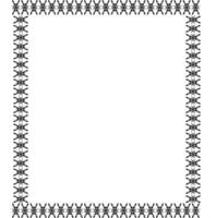 Decorative seamless ornamental border with corner. Frame border line page vector vintage simple